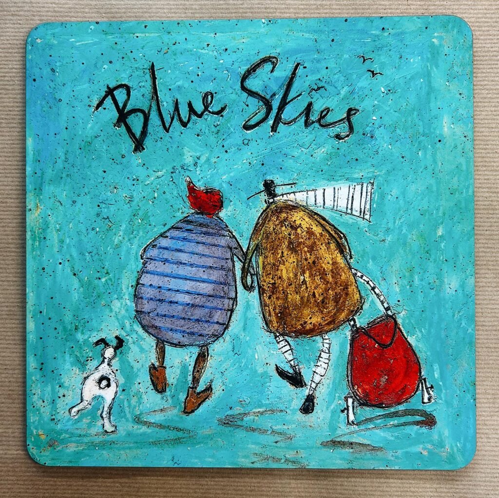 Blue Skies - Glossy Table Mat