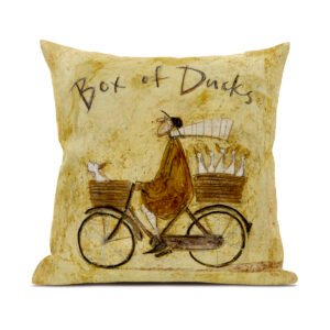 Box of Ducks - Mustard Cushion Cover