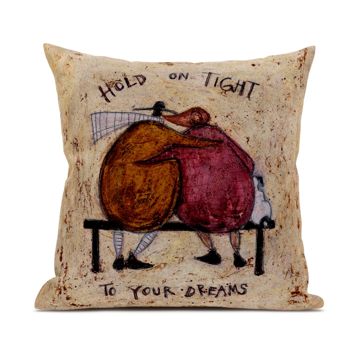 Hold on Tight - Mustard Cushion Cover