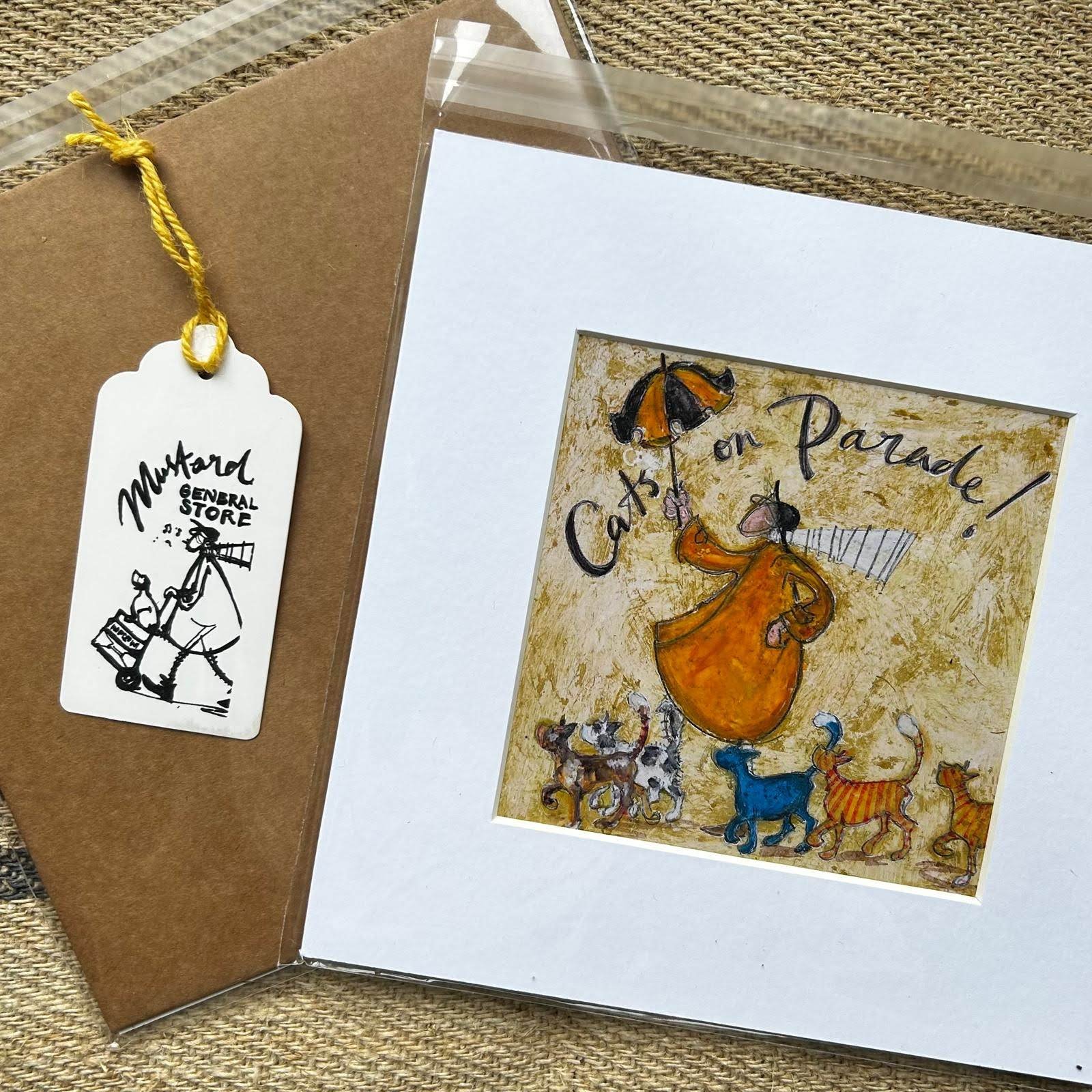 Cats on Parade - Mounted Print - Image 2