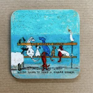 Chatty Bench - Glossy Coaster