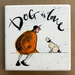 Dog Is Love - Ceramic Coaster