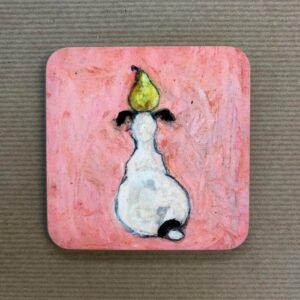 Doris Pear - Glossy Coaster