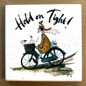 Hold on Tight! - Ceramic Coaster