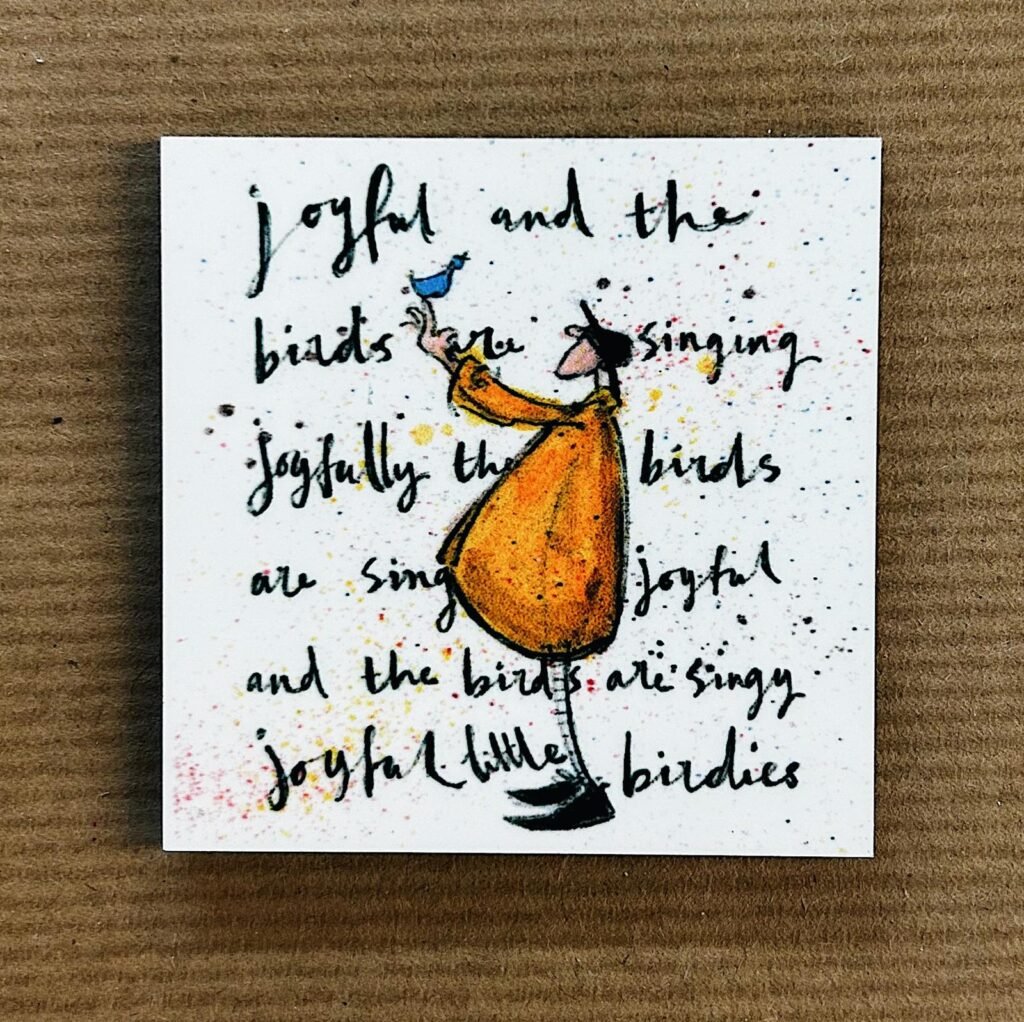 Joyful Birds - Fridge Magnet