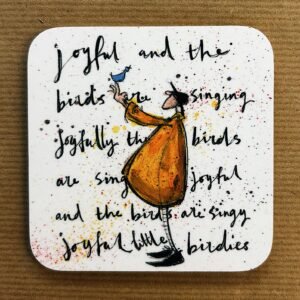 Joyful Birds - Glossy Coaster