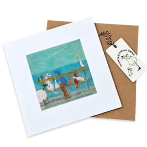 Chatty Bench - Mounted Print