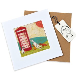 Dog & Bone - Mounted Print