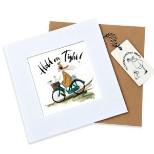 Hold On Tight! - Mounted Print