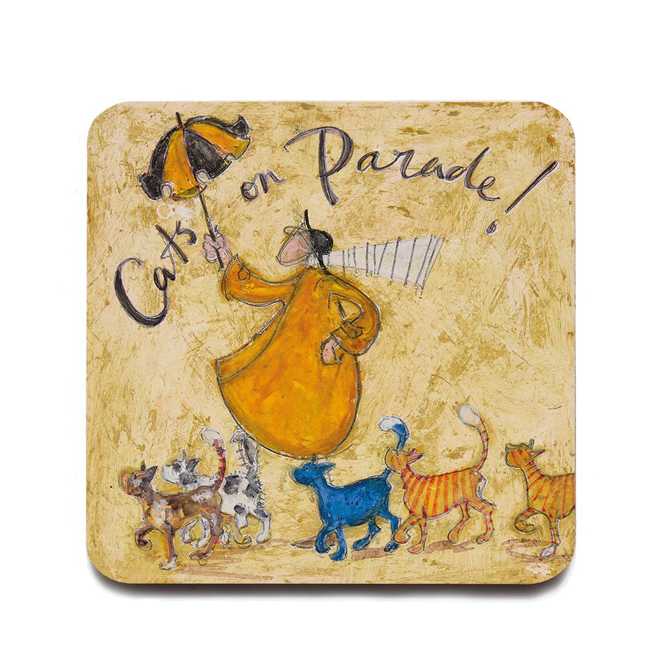 Cats on Parade - Glossy Coaster
