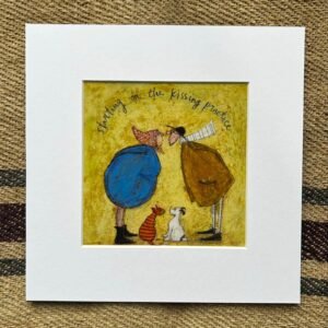 Kissing Practice - Mounted Print