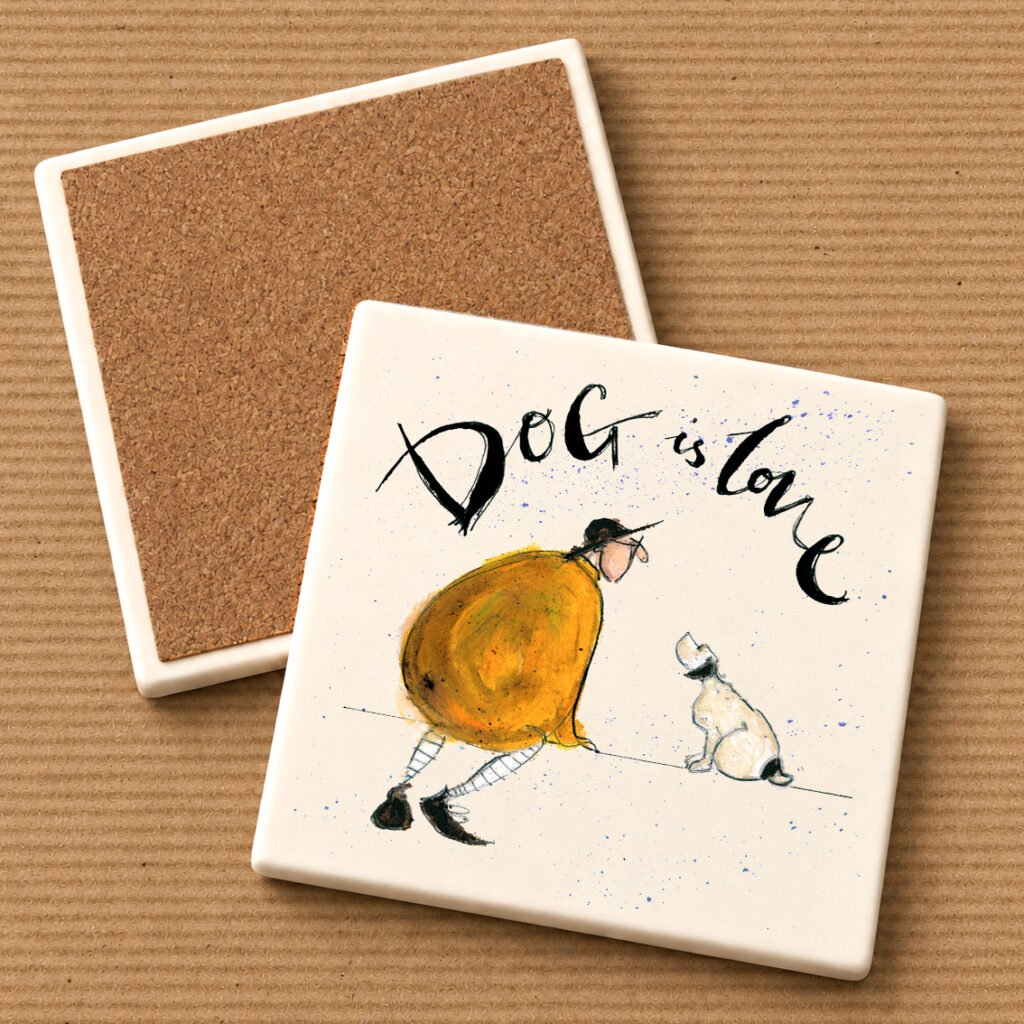 Dog Is Love - Ceramic Coaster