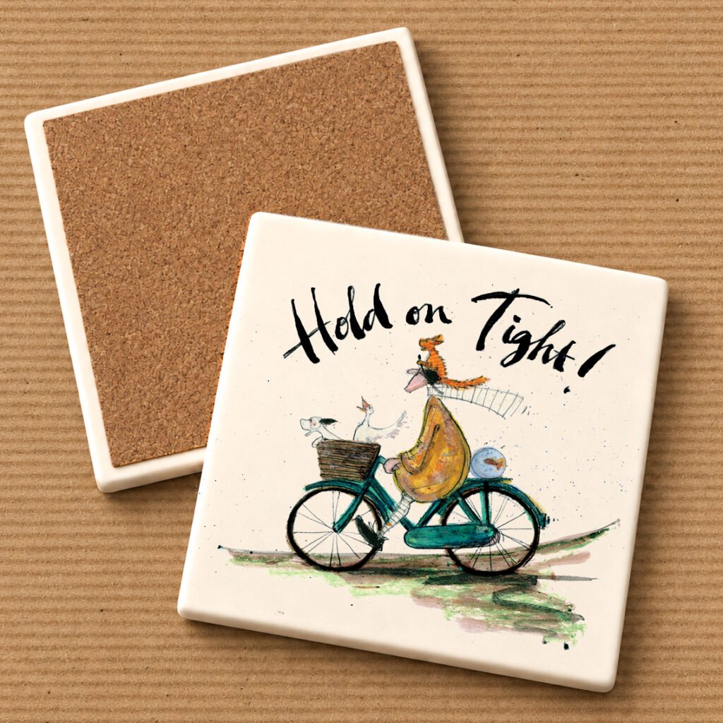Hold on Tight! - Ceramic Coaster
