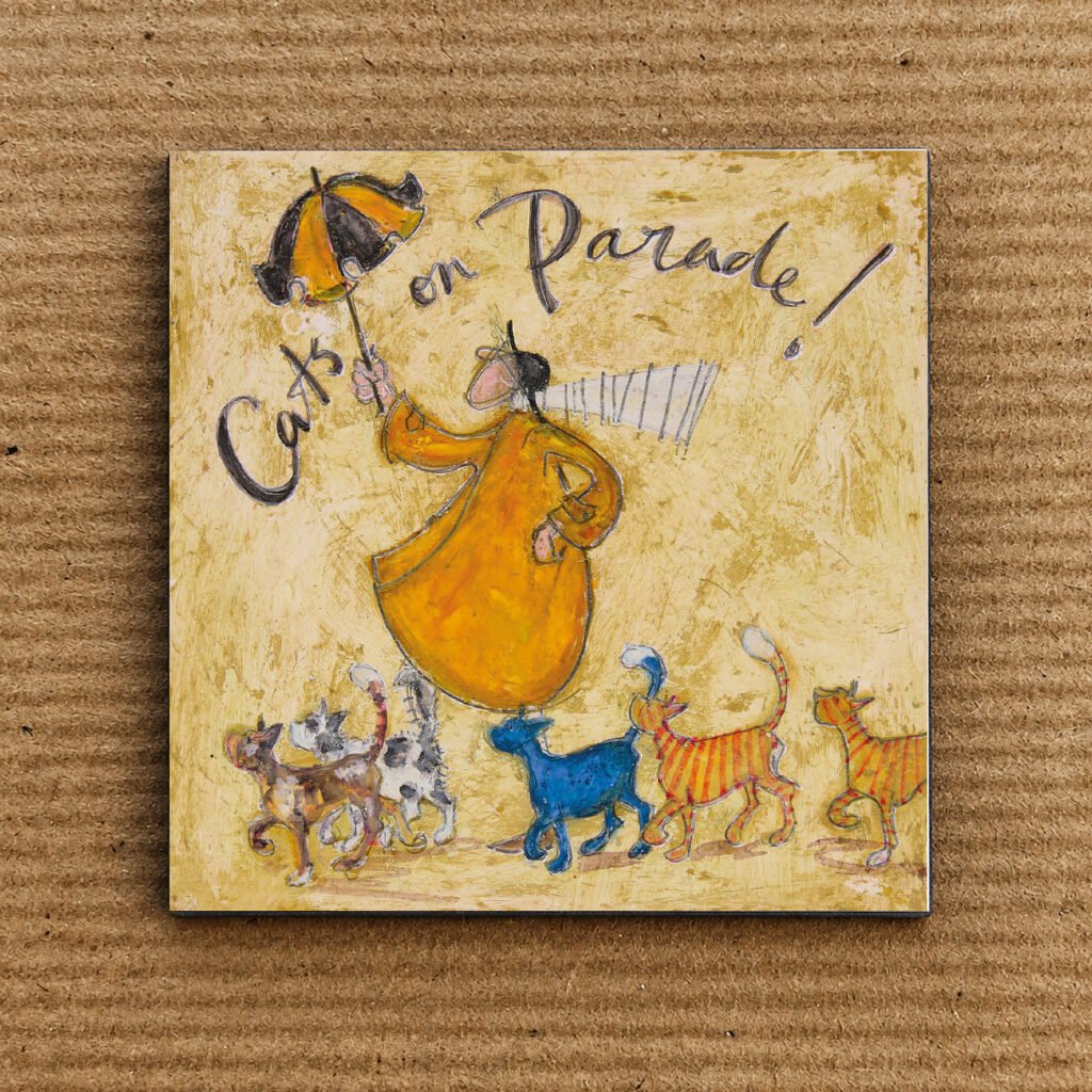 Cats on Parade - Fridge Magnet