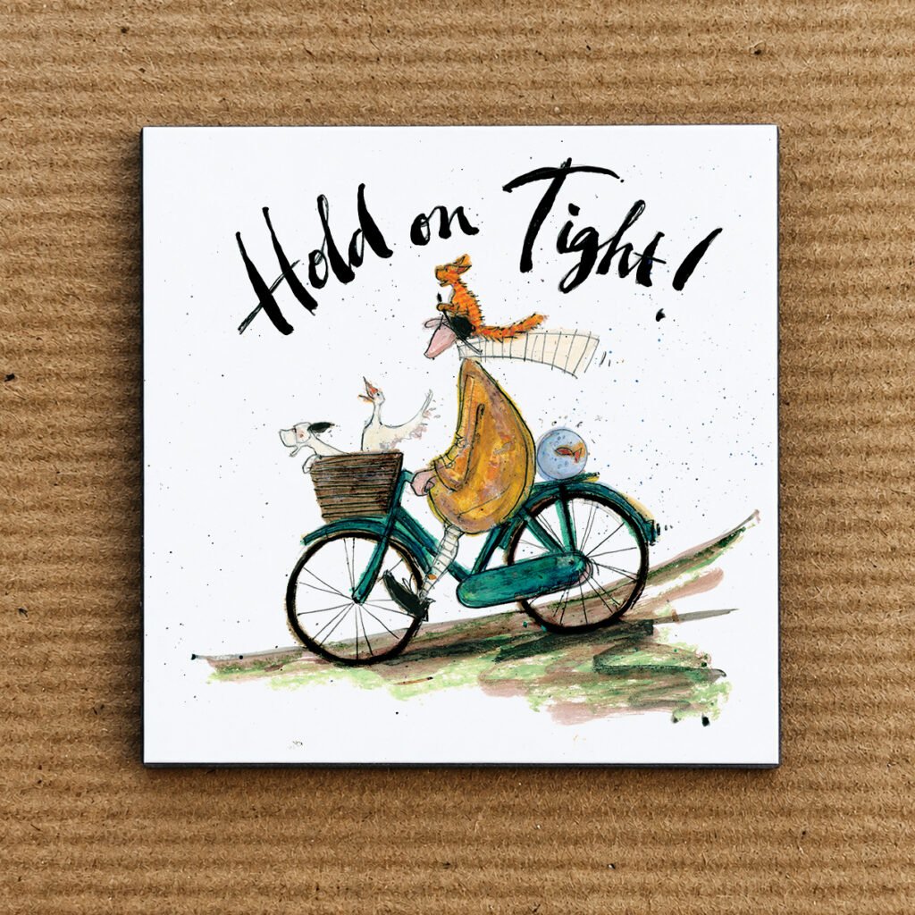 Hold on Tight! - Fridge Magnet