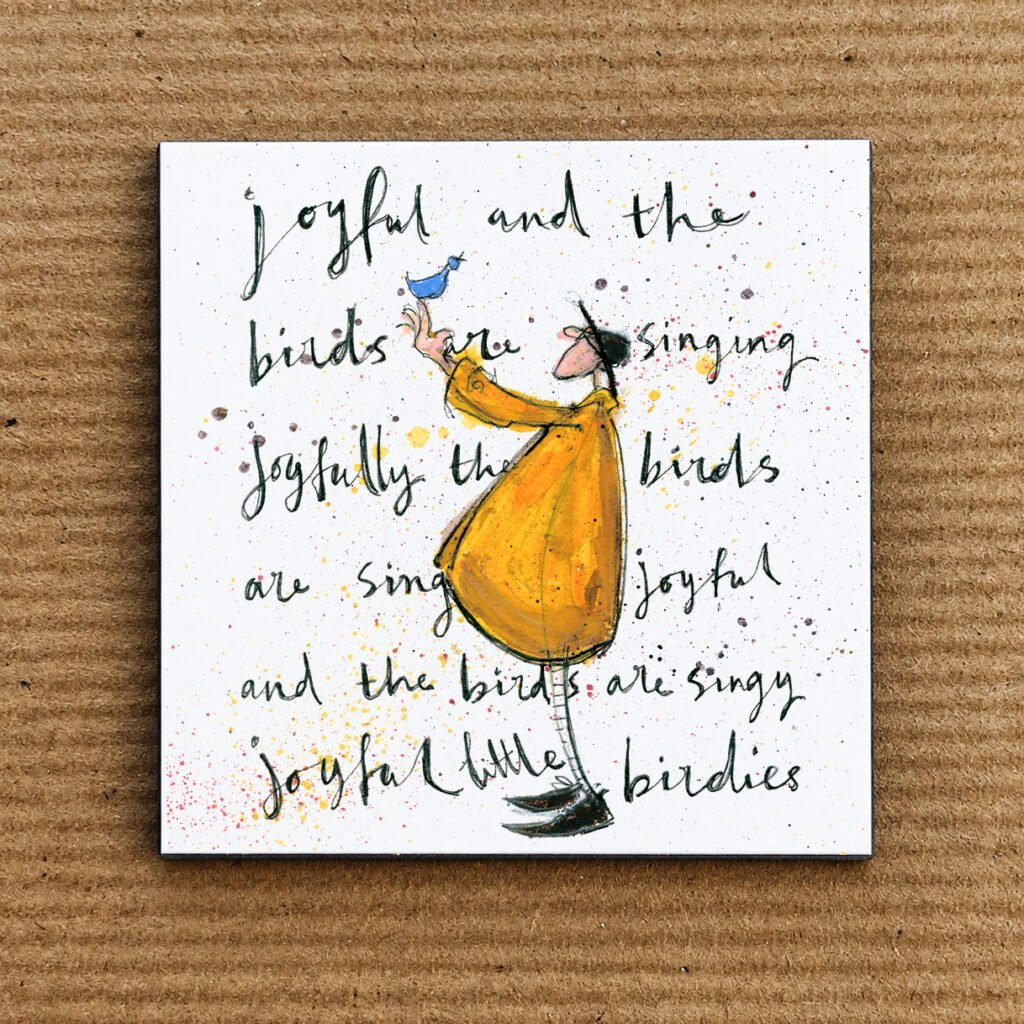 Joyful Birds - Fridge Magnet