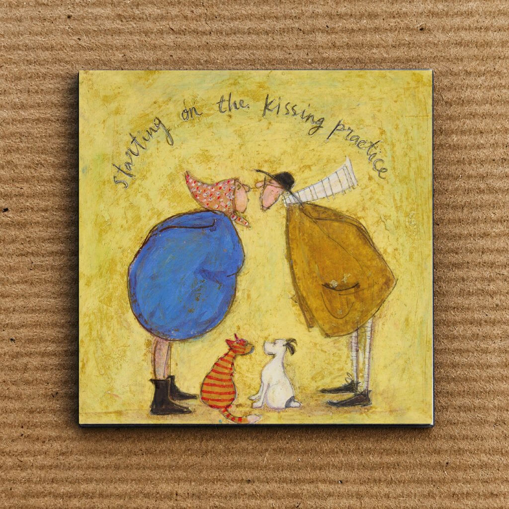Kissing Practice - Fridge Magnet