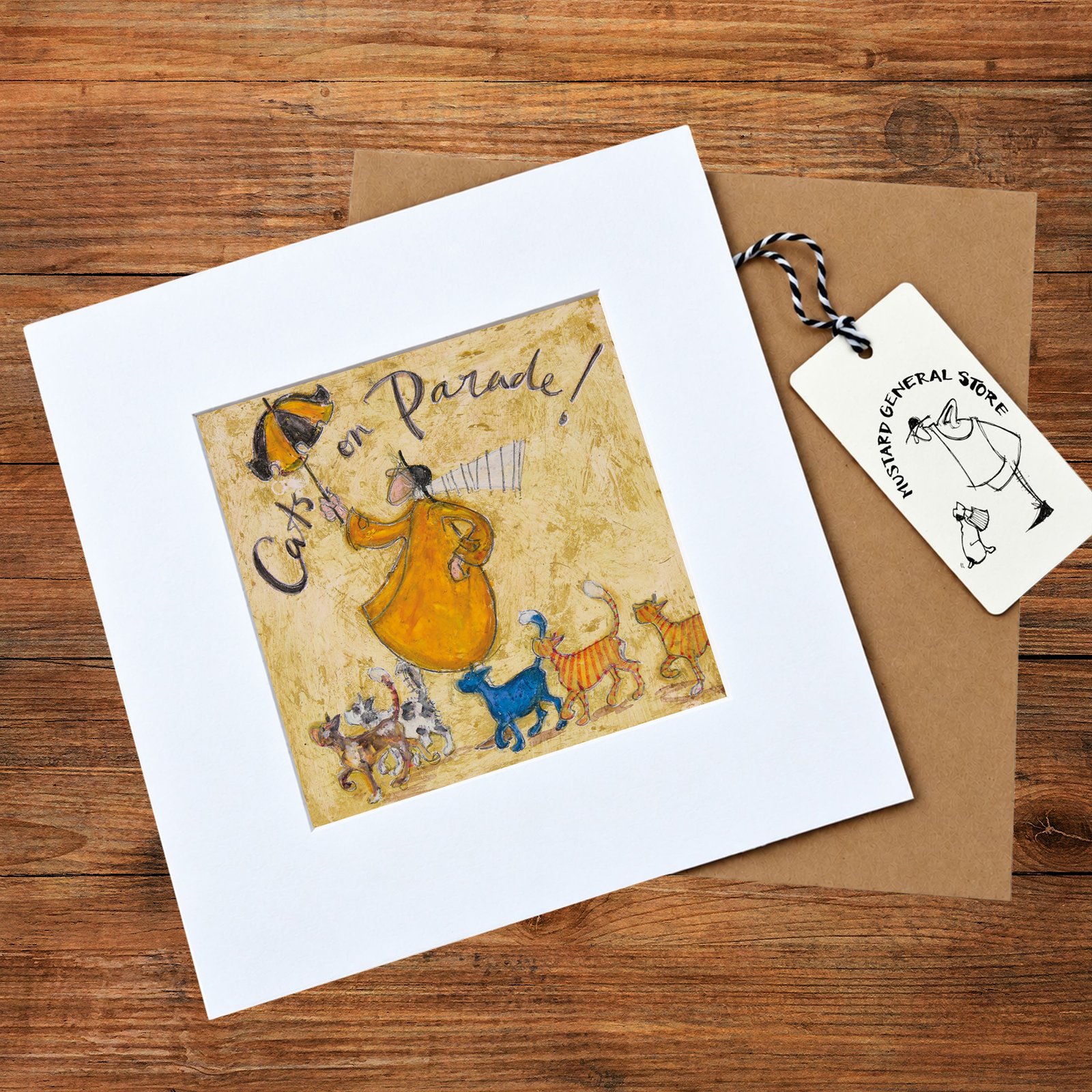 Cats on Parade - Mounted Print - Image 2