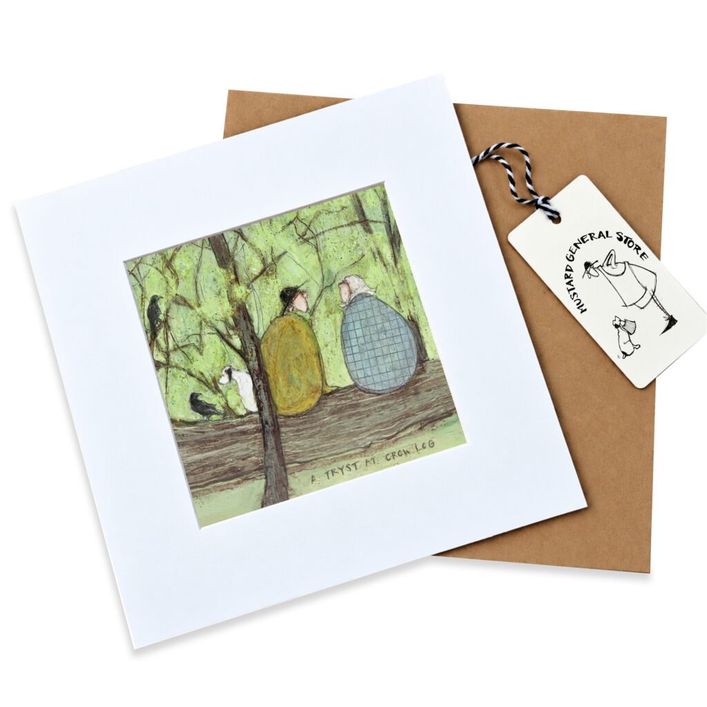 A Tryst at Crow Rock - Mounted Print