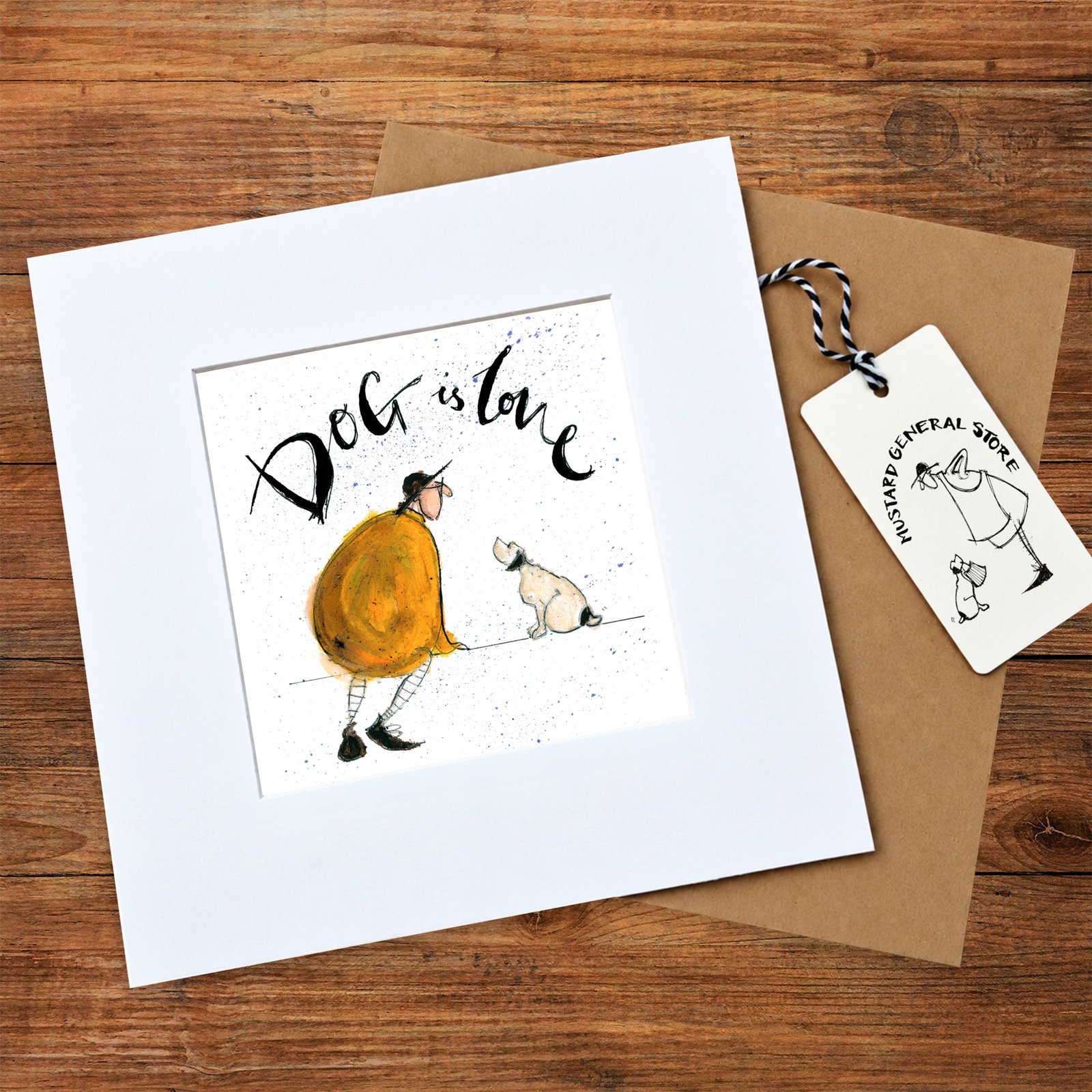 Dog Is Love - Mounted Print - Image 2
